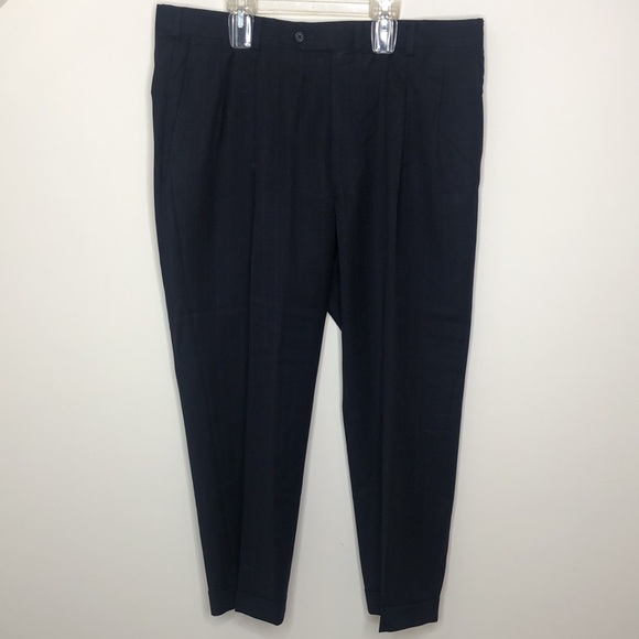 Men’s Hart Schaffner & Marx Gold Trumpeter Nordstrom Pinstripe Suit - Picture 9 of 12